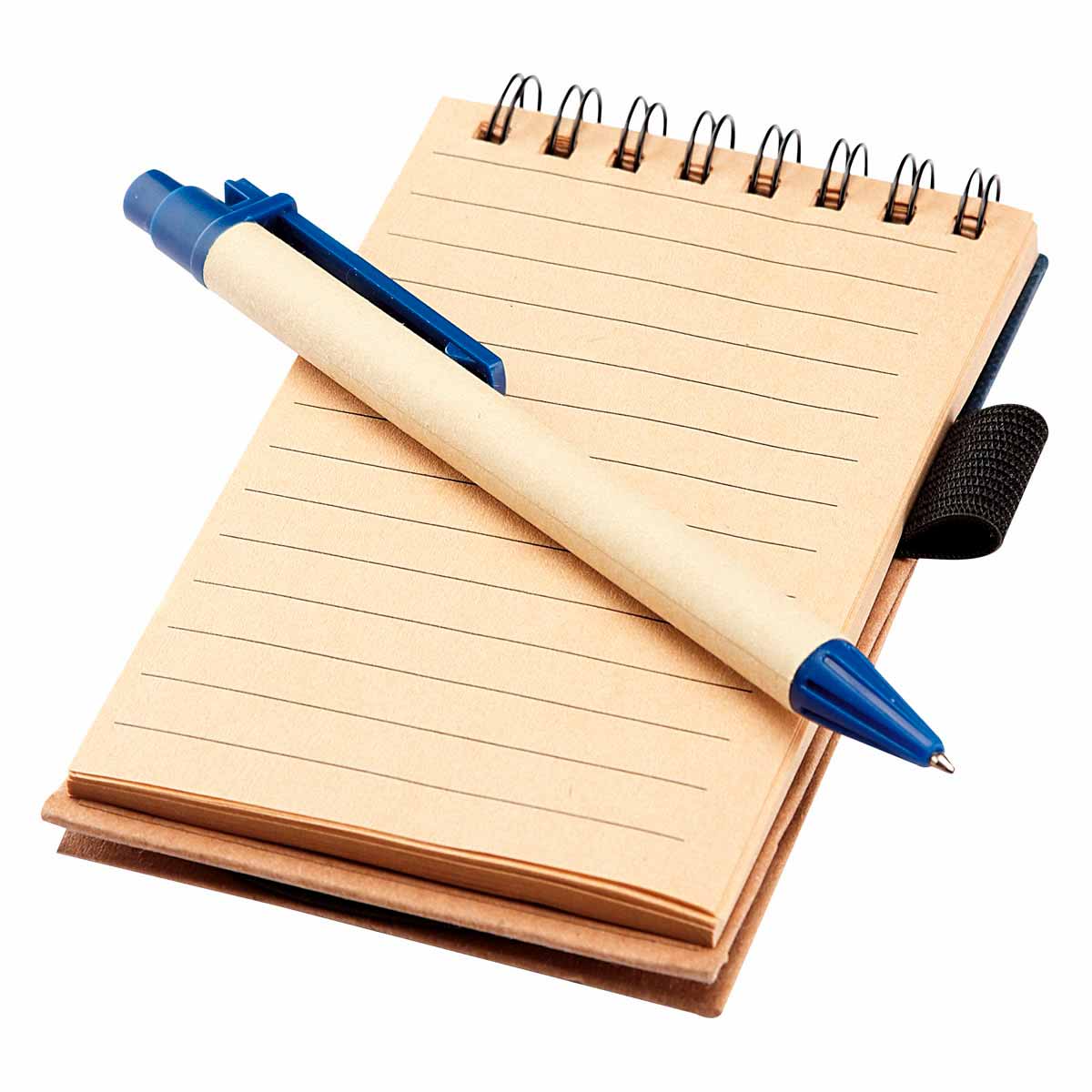 Libreta Ecológica con Bolígrafo y Elástico para Cerrar de 50 Hojas Rayadas - Image 2