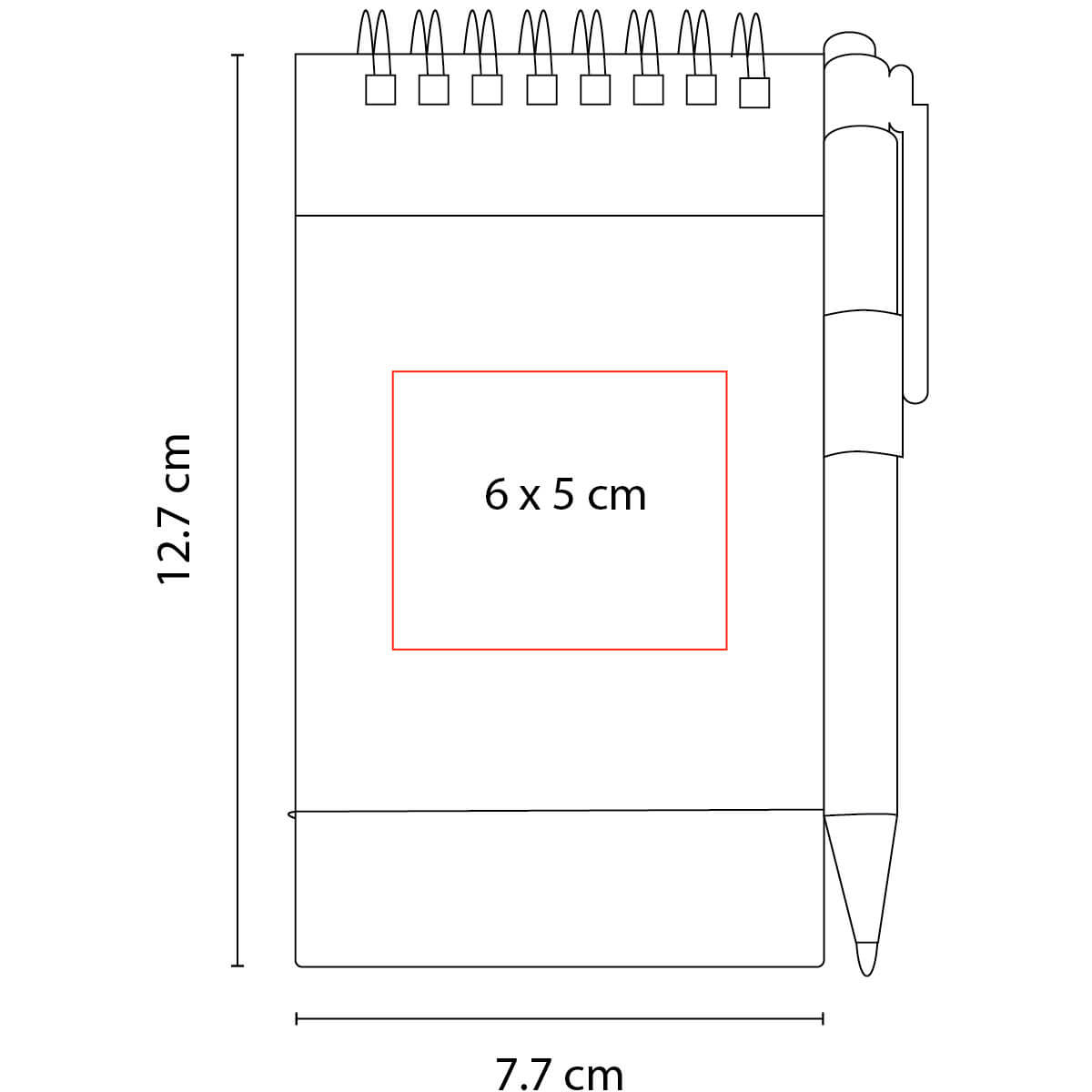 Libreta Ecológica con Bolígrafo y Elástico para Cerrar de 50 Hojas Rayadas - Image 3