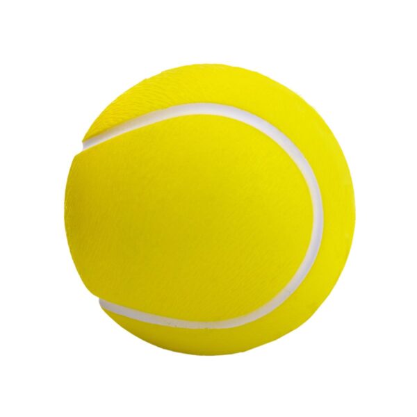 Pelota Antiestrés Personalizada Blanco con Amarillo de Hule - Ideal para Promociones