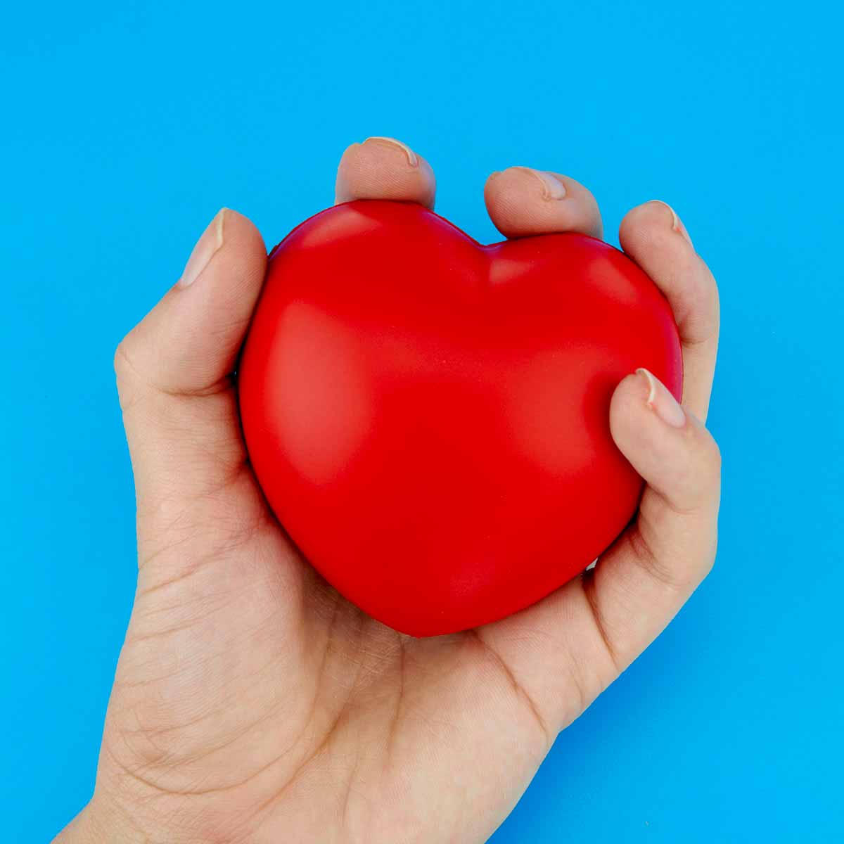 Pelota Antiestrés en Forma de Corazón Personalizable con Impresión
