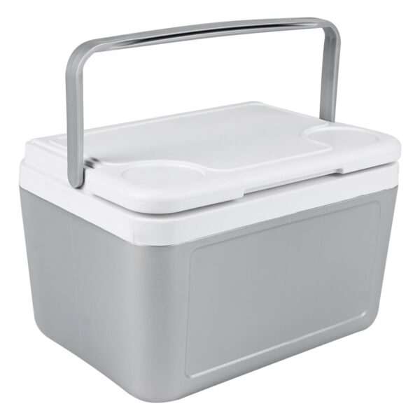 Hielera Portátil de Plástico Gris con Serigrafía - Ideal para Eventos y Picnics