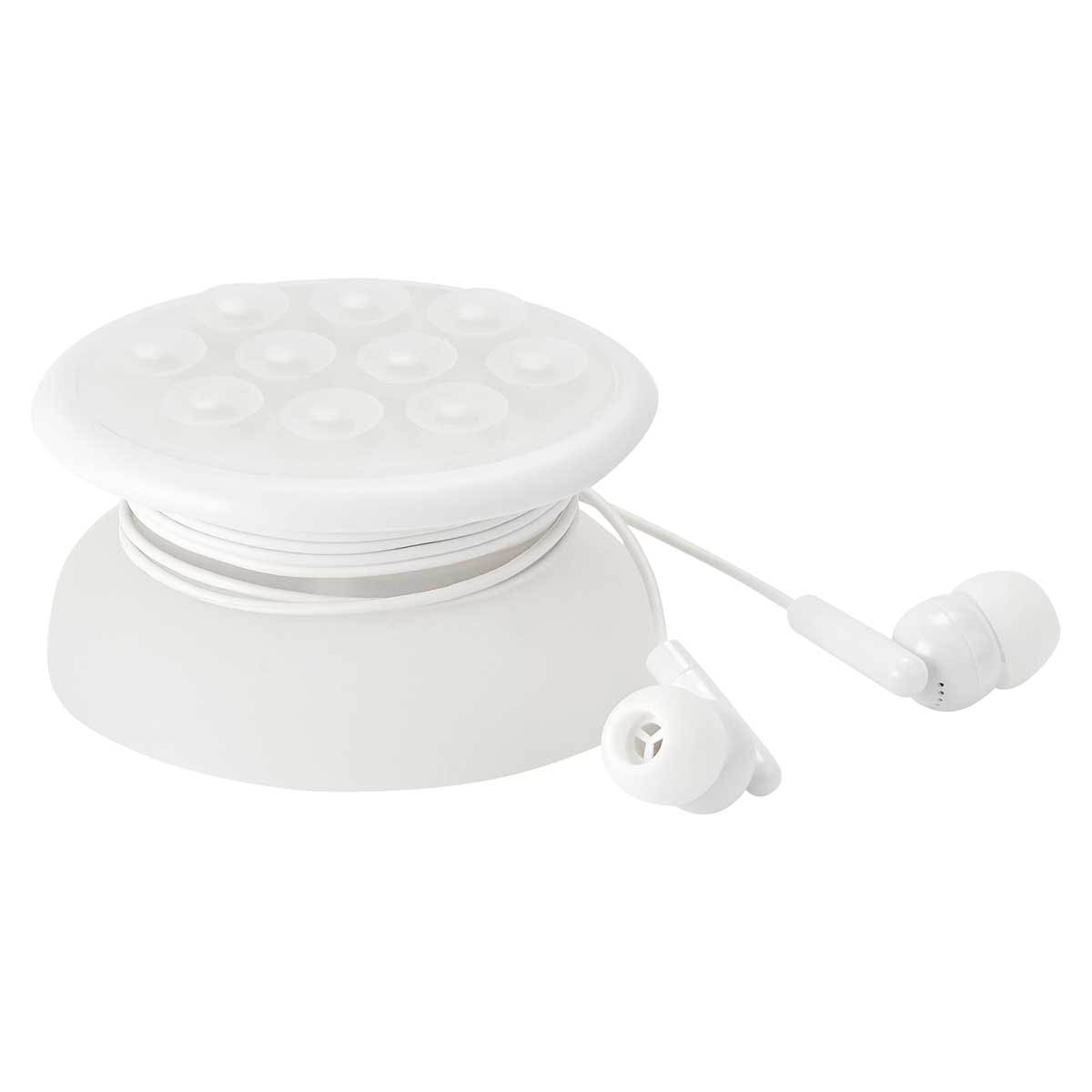 Audífonos Enrollables con Ventosa y Soporte para Smartphone - Image 3