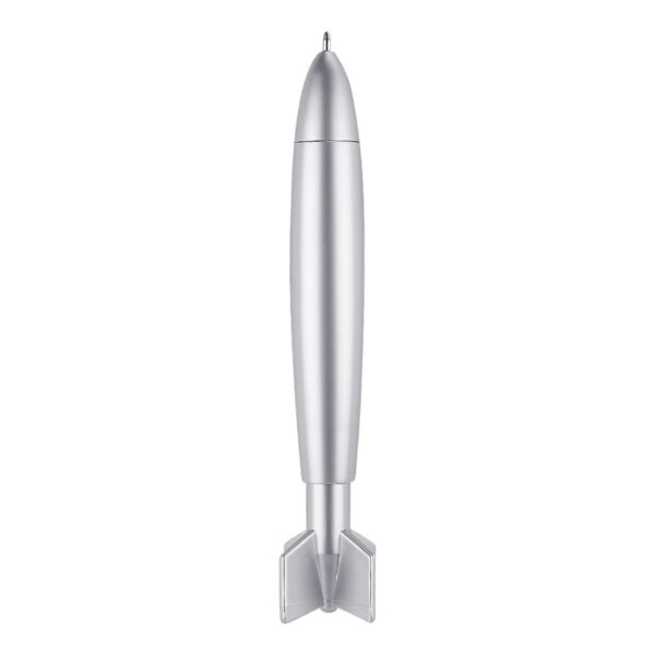 Elegante Bolígrafo Plateado Rocket para Promocionales Personalizados
