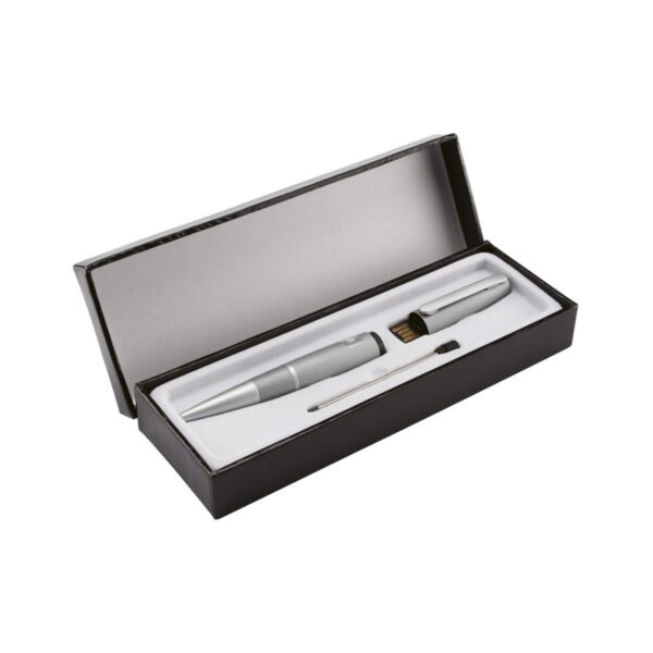 Elegante Bolígrafo con USB Integrado de Metal 13.5 cm