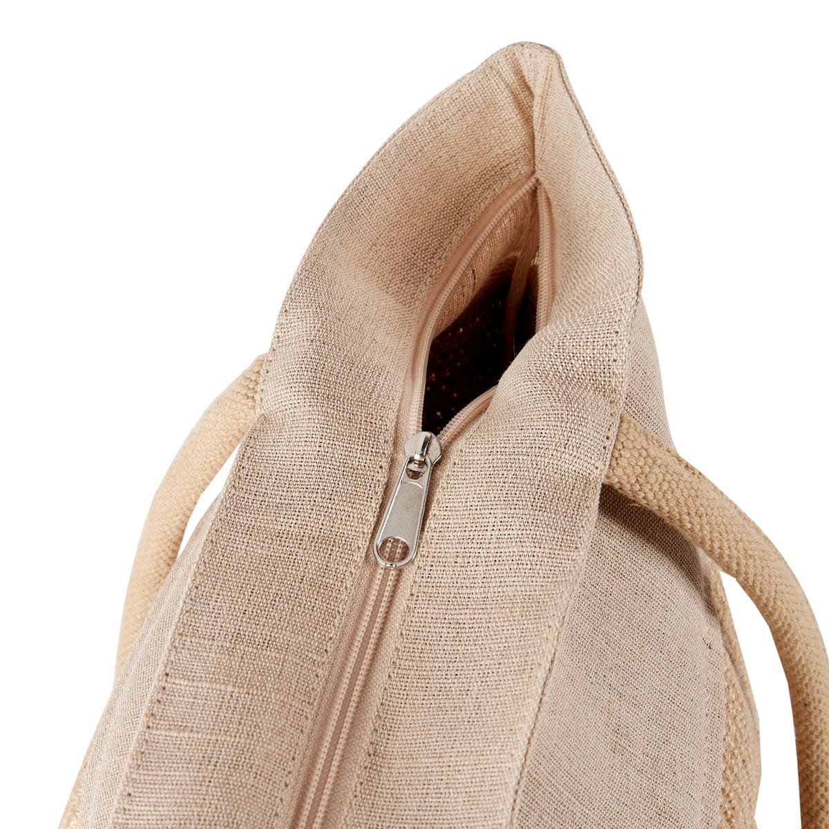 Bolsa Ecológica de Yute y Algodón con Fuelle y Cierre - Ideal para Promocionales - Image 4