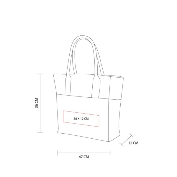 Bolsa promocional de yute con asas de algodón y cierre – Ideal para eventos y marketing