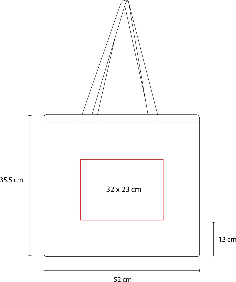 Bolsa Reutilizable de Yute con Fuelle y Asas - Impresión Serigrafía 15x15 - Image 2