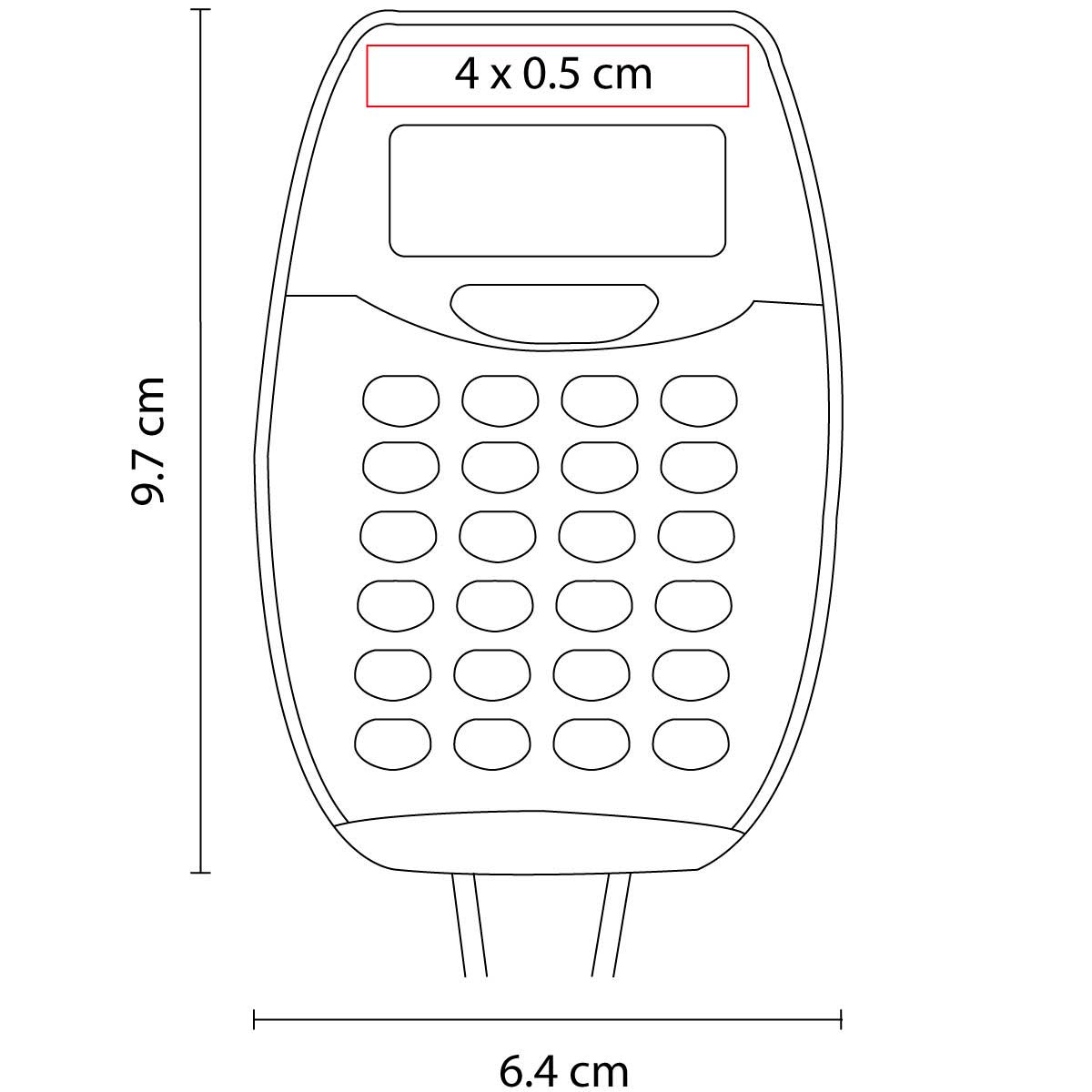 Calculadora Colgante Serigrafiada para Promoción en Varios Colores - Image 3