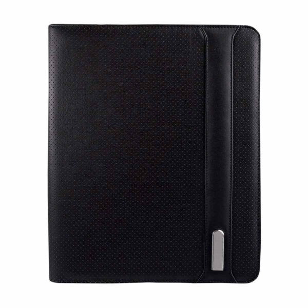 Elegante Carpeta de Serigrafía Negro para Organizar Documentos