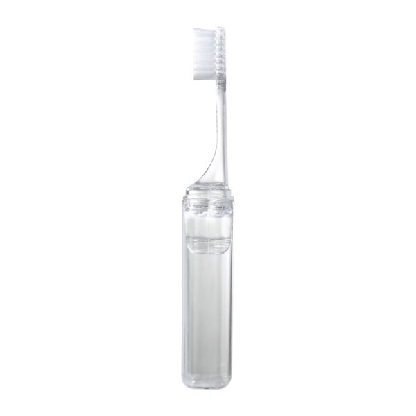 Cepillo de Dientes Portátil y Compacto para Aseo Personal - Colores Transparentes