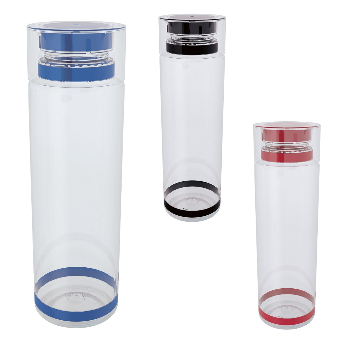 Cilindro Promocional de 850 ml con Rosca Twist-Off y Bandas de Silicón