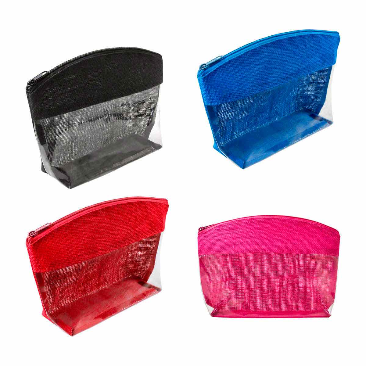 Cosmetiquera de Yute Personalizable en Varios Colores