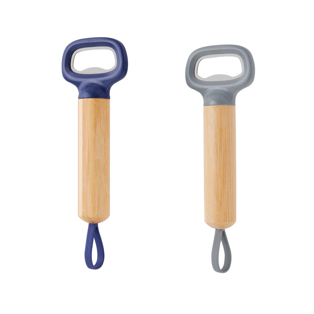 Destapador Ergonómico de Bambú y Acero Inoxidable con Asa de Silicón - Image 2