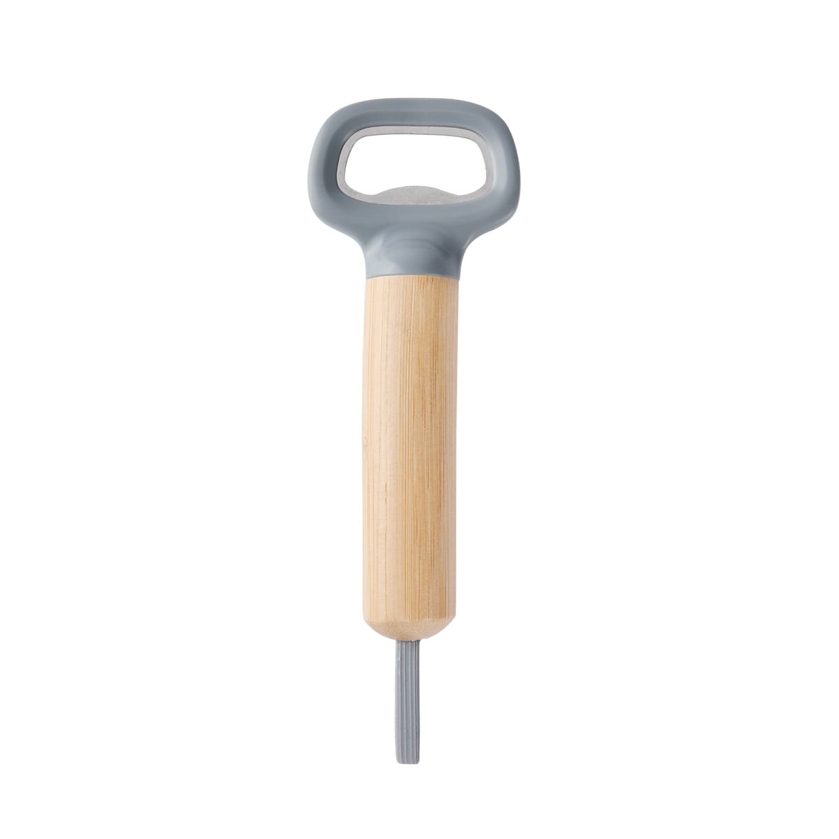 Destapador Ergonómico de Bambú y Acero Inoxidable con Asa de Silicón - Image 9