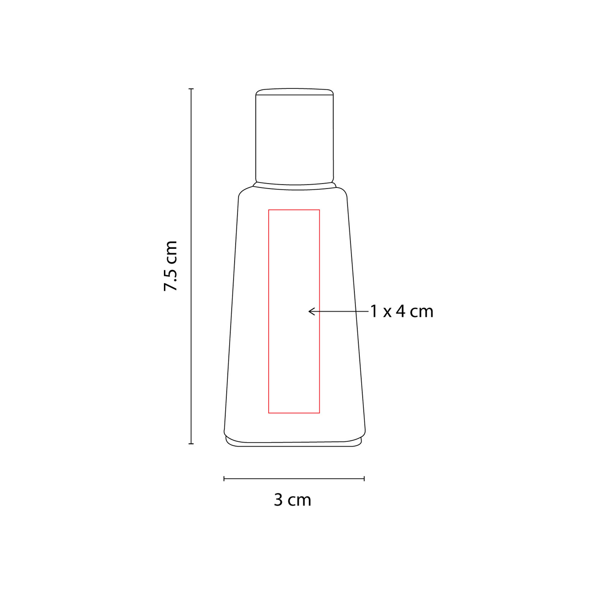Gel Sanitizante Portátil y Recargable de 30 ml en Bote Cuadrado - Image 3