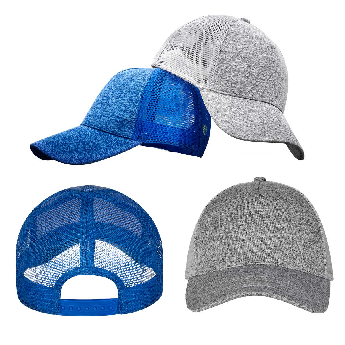 Gorra Jaspeada con Red y Broche de Plástico Personalizable - Ideal para Promociones