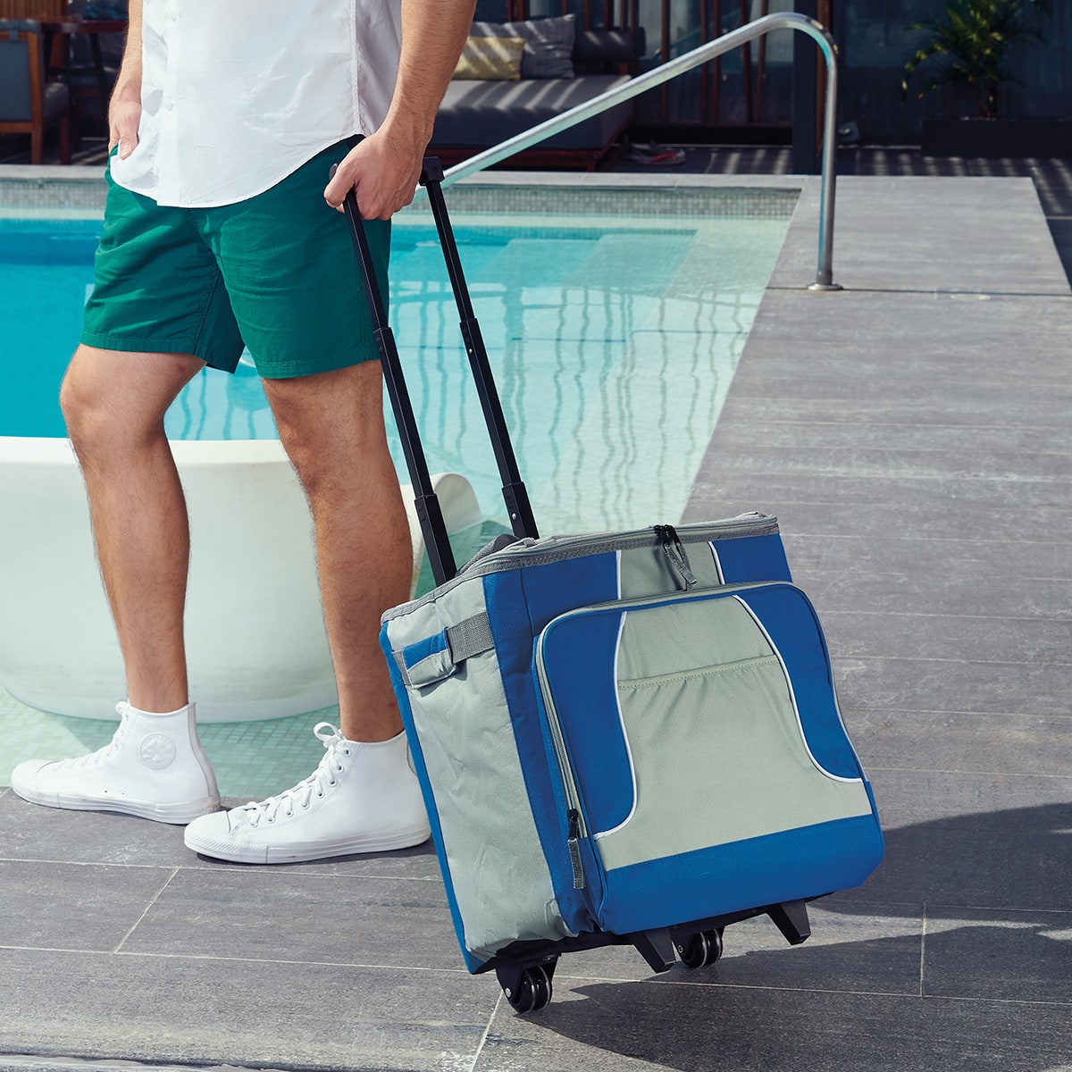 Hielera Trolley Impermeable con Capacidad para 40 Latas - Ideal para Eventos y Excursiones