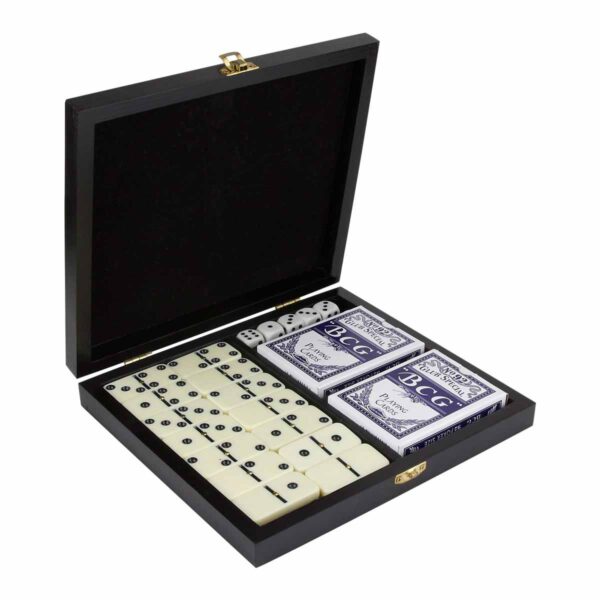 Juego de Dominó y Cartas Arua en Madera - Perfecto para Entretenimiento Familiar