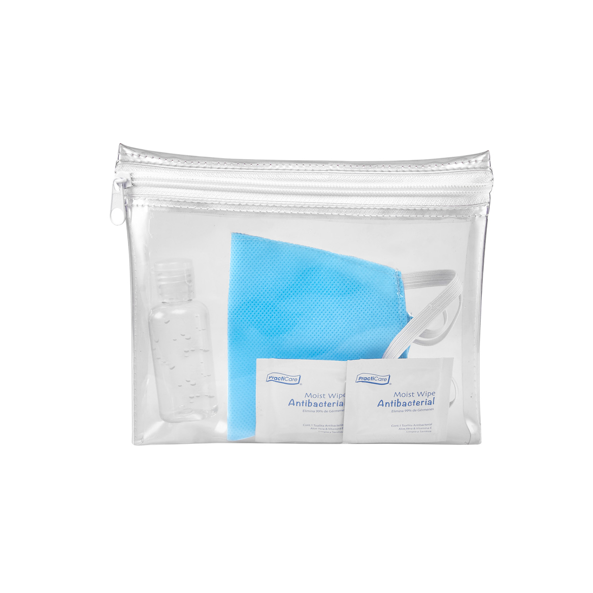 Kit Promocional de Higiene Personal: Gel, Toallitas y Cubrebocas - Image 2