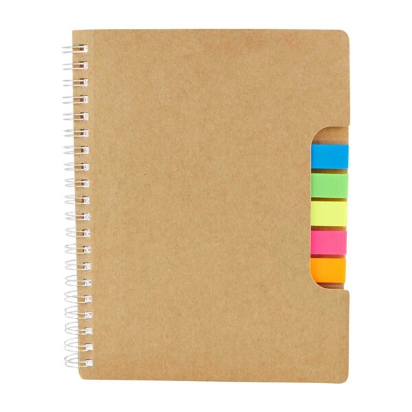 Libreta Ecológica de Cartón Beige Personalizable con Serigrafía