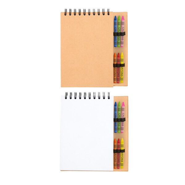 Libreta Ecológica con Crayones de Colores y Diseño Personalizado