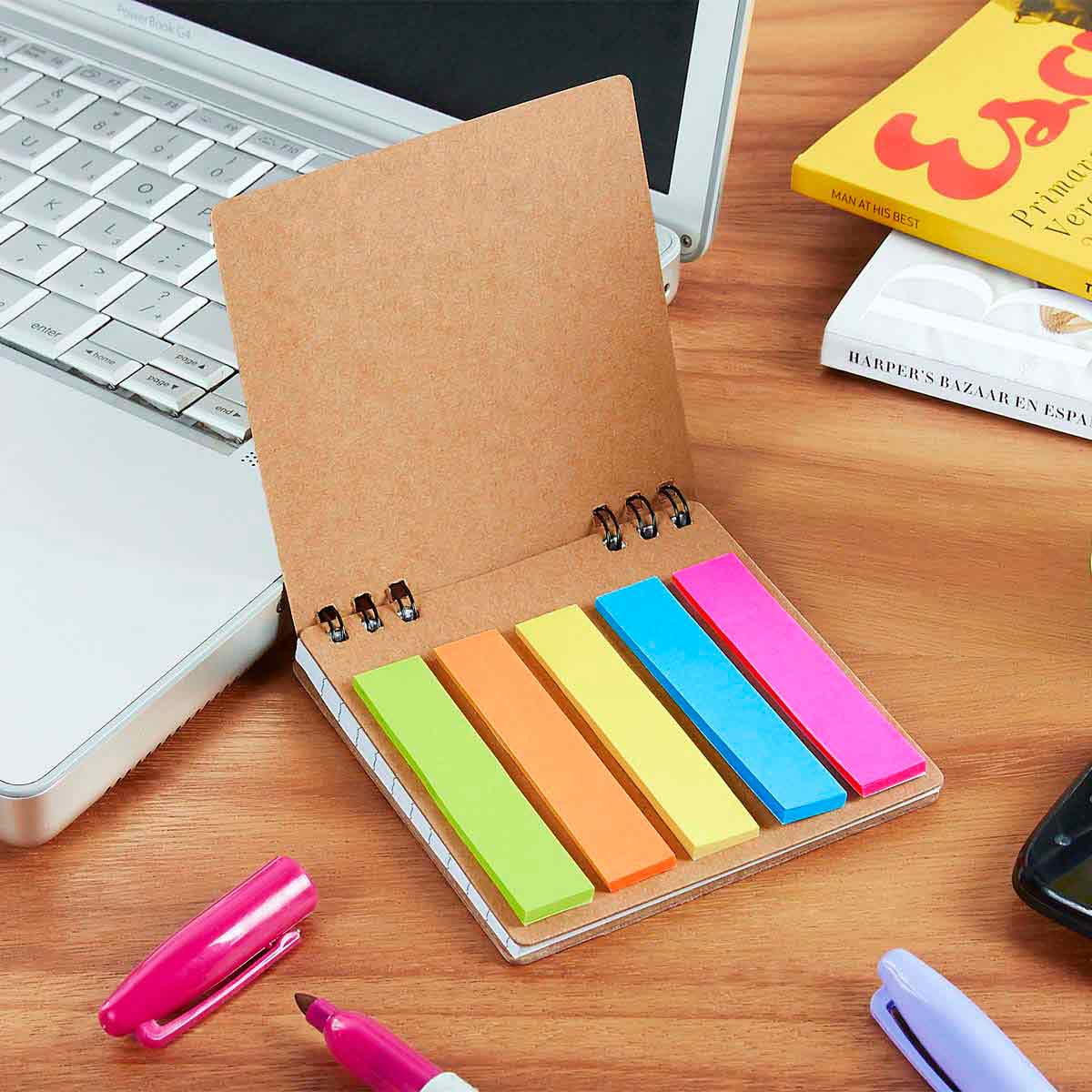 Libreta Ecológica Personalizada en Cartón Reciclado de 9.8 x 9.8 cm - Image 3