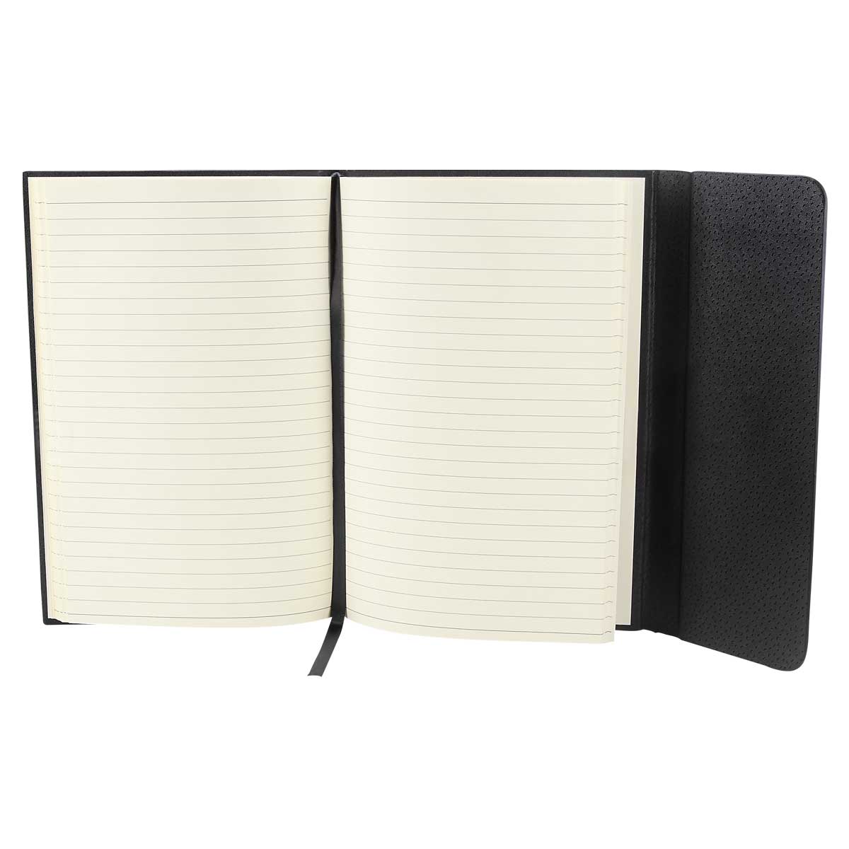 Libreta Elegante de Curpiel con Separador y 80 Hojas a Rayas - Image 2