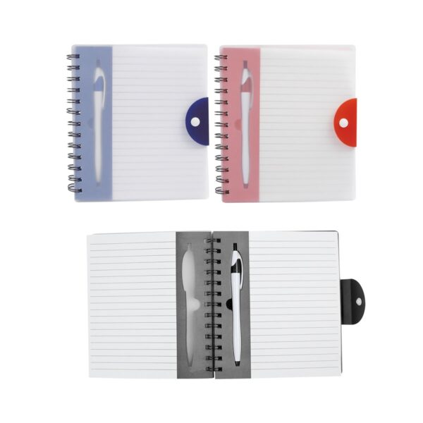 Libreta Personalizada Serigrafiada de Plástico Translúcido - Perfecta para Promociones