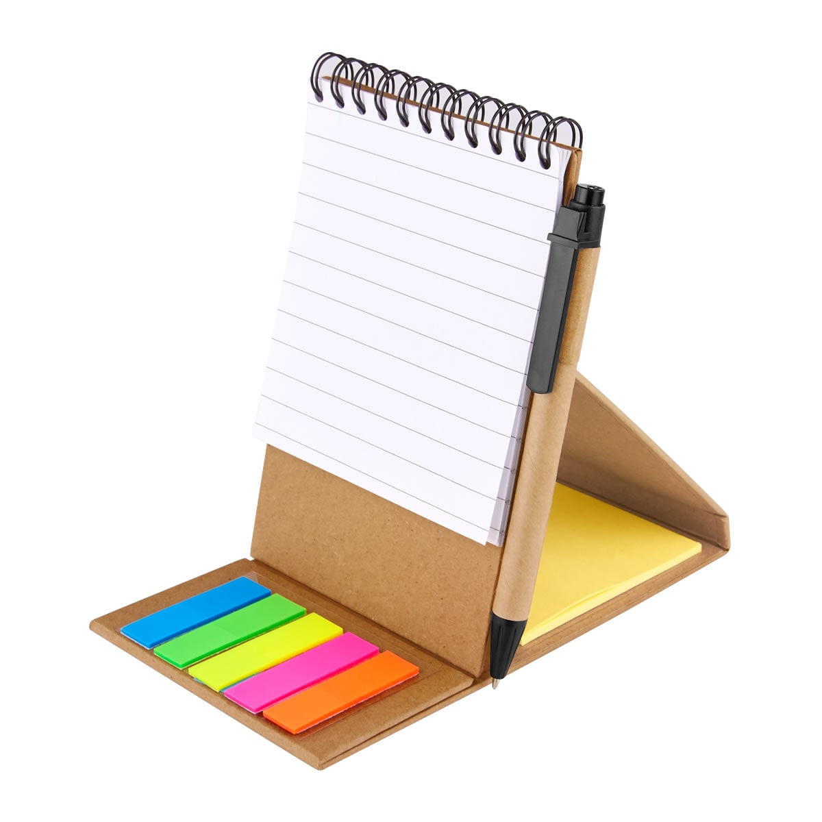 Libreta Personalizada con Espiral Metálico y Notas Adhesivas - Image 2