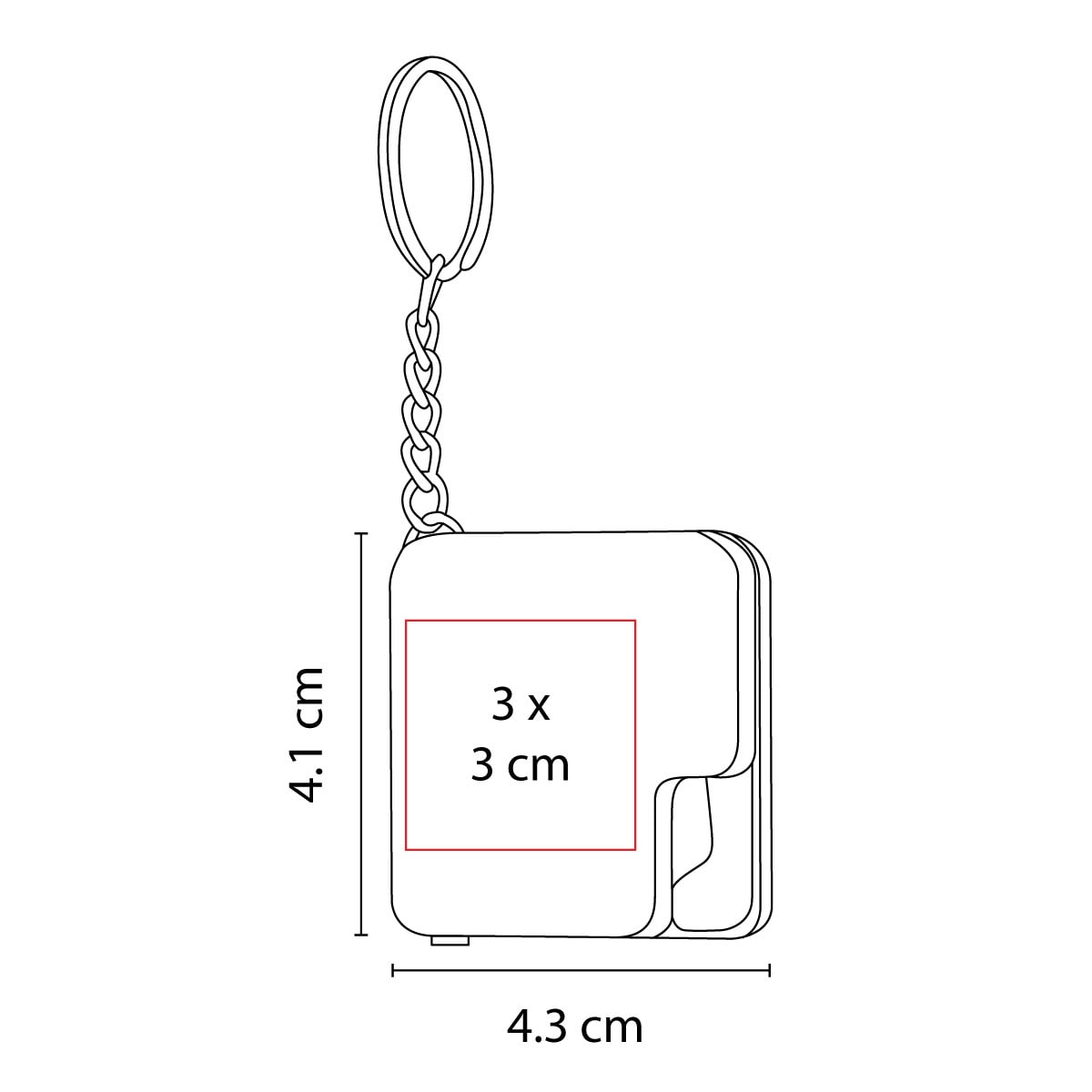 Llavero Destapador con Flexómetro de 1m - Multiusos y Compacto - Image 4