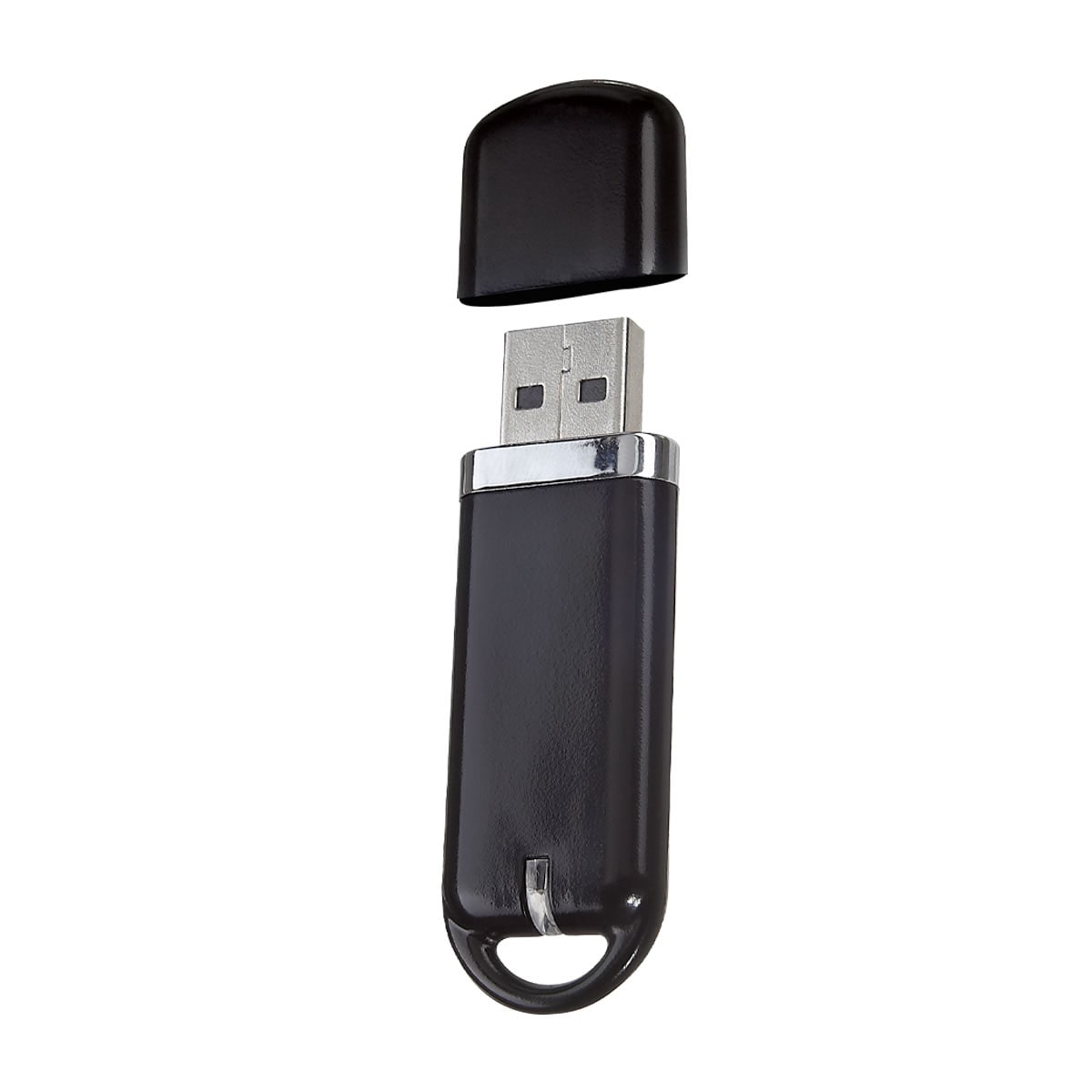 Memoria USB Personalizada con Serigrafía – Colores Plata y Negro - Image 2