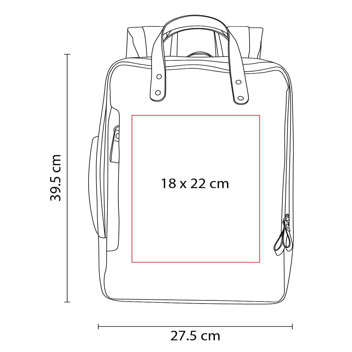 Mochila de Poliester Personalizable en Café - Ideal para Promociones - Image 4