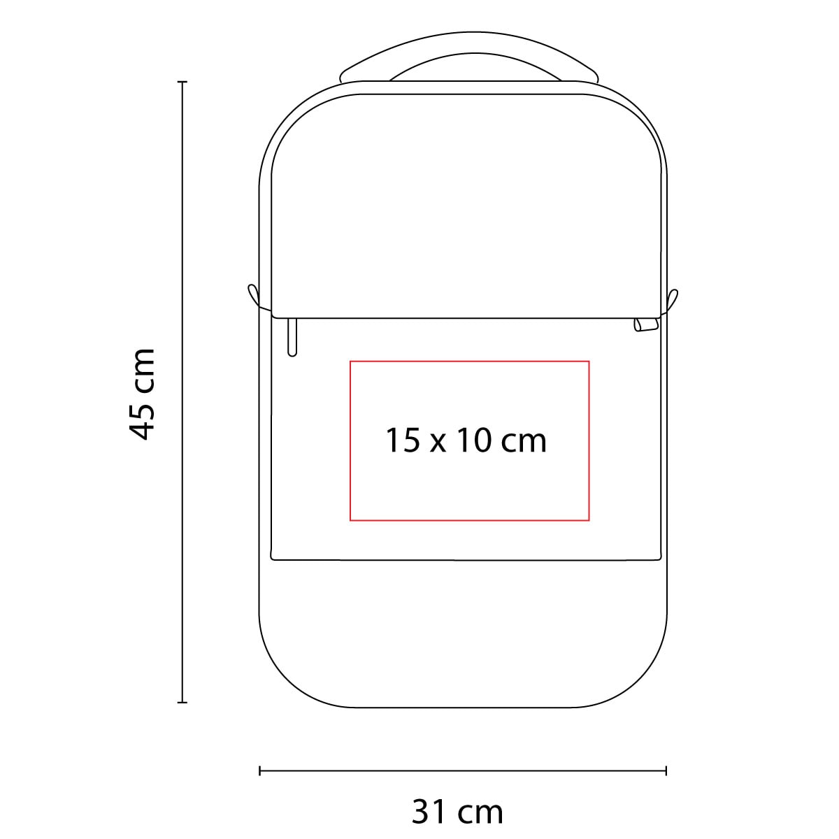 Mochila de Poliéster para Promociones con Impresión Personalizada - Image 4