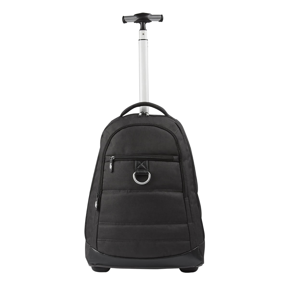 Mochila con Ruedas para Viaje - Práctica y Elegante en Poliéster Negro - Image 2