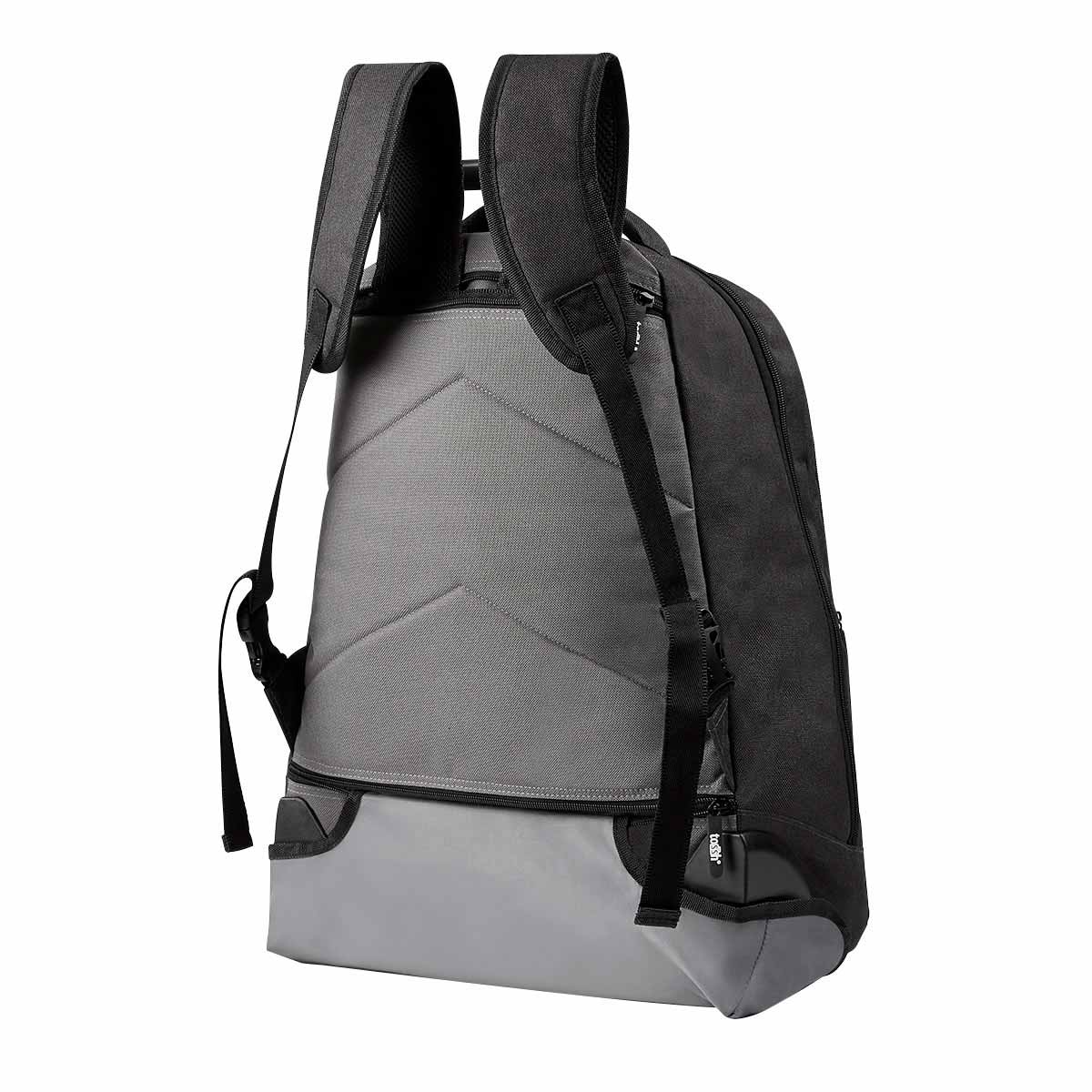 Mochila con Ruedas para Viaje - Práctica y Elegante en Poliéster Negro - Image 6