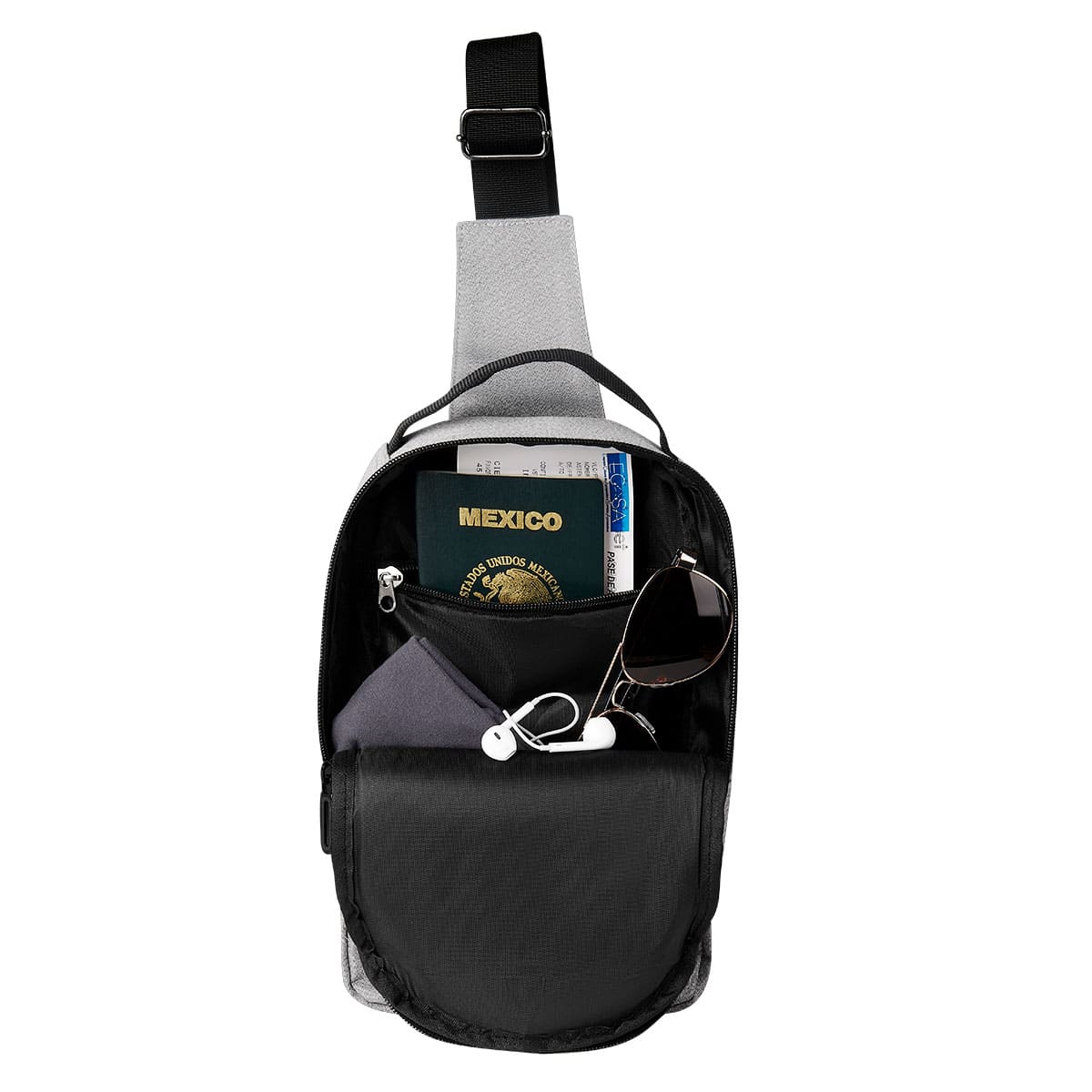 Mochila de Viaje Promocional con Bolsillos y Compartimentos - Image 4