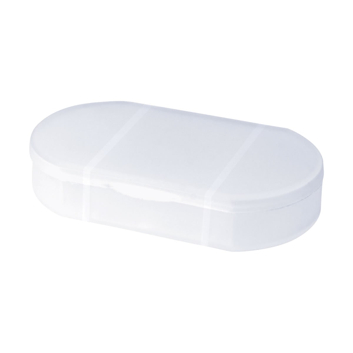 Pastillero Promocional de Plástico Blanco Frosty con Serigrafía Personalizada