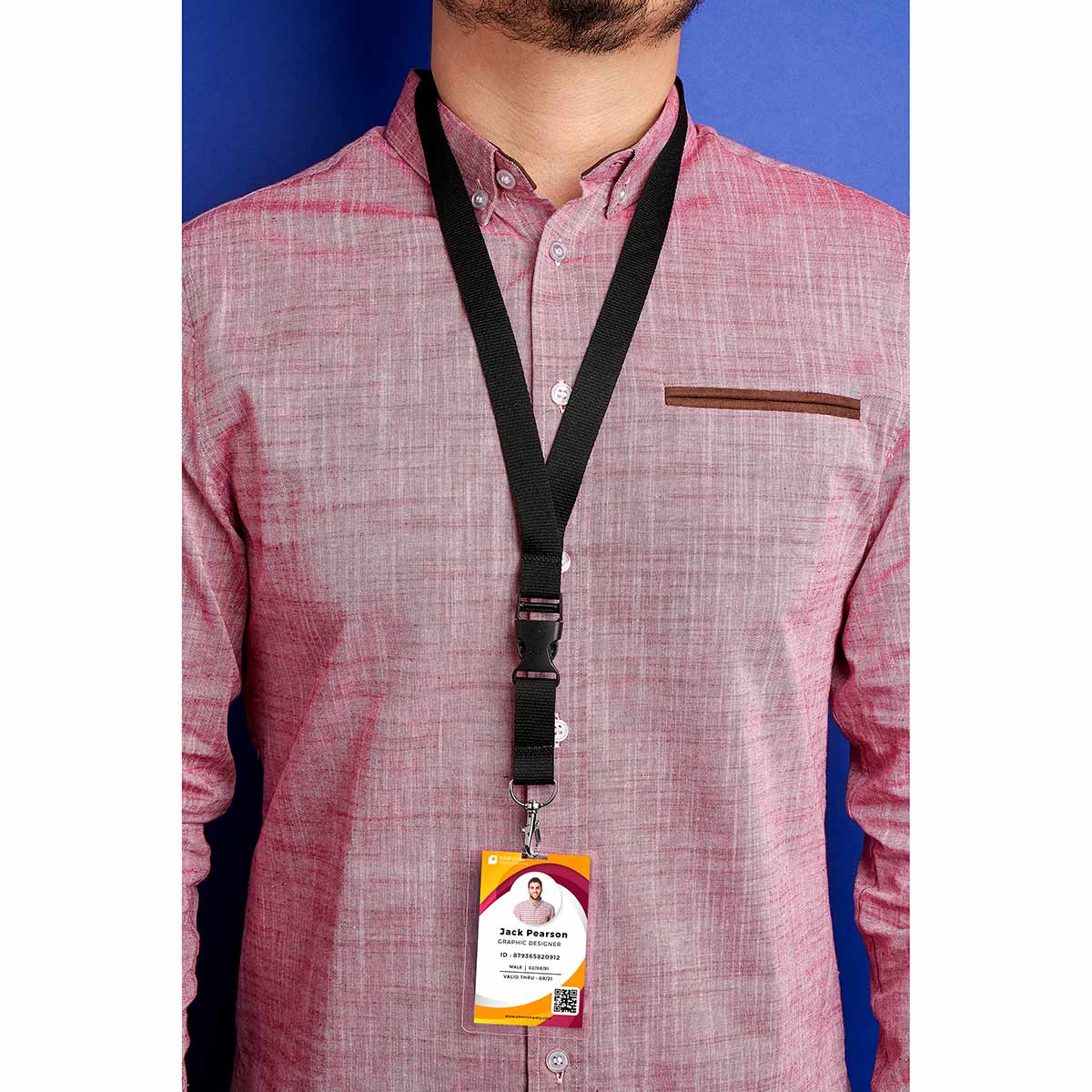 Portagafete Personalizable con Broche de Seguridad y Clip Desmontable - Image 3