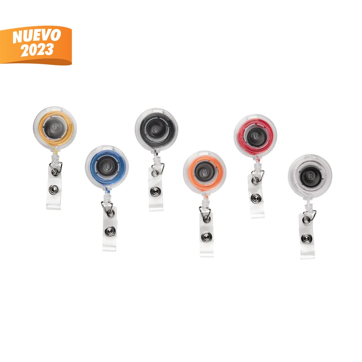 Portagafete Retráctil con Flexómetro de 100 cm para Medir y Sujetar - Image 3