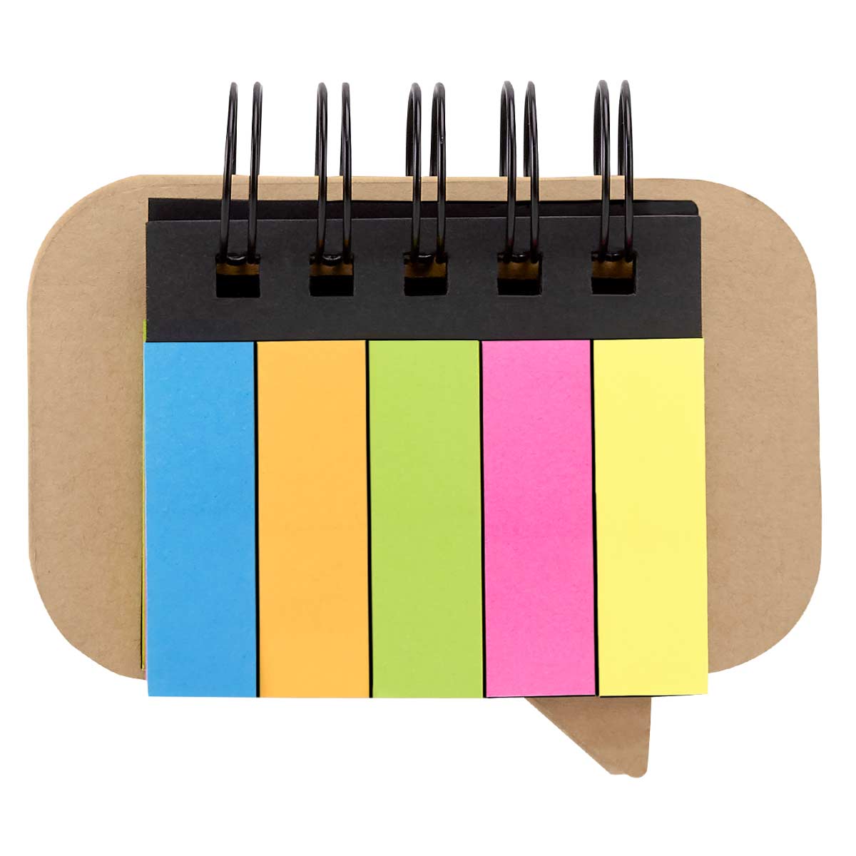 Set de Notas Adhesivas con Banderillas y Espiral Metálico