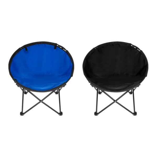 Silla Armable Promocional con Funda y Serigrafía - Colores Azul y Negro