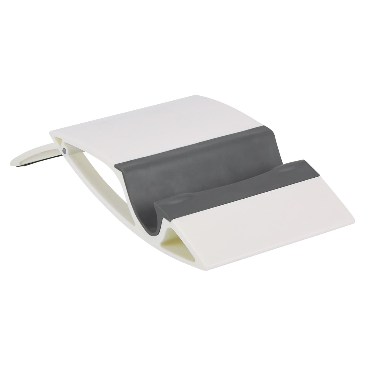 Soporte Versátil para Smartphone y Tablet en Blanco Ideal para Promocionales