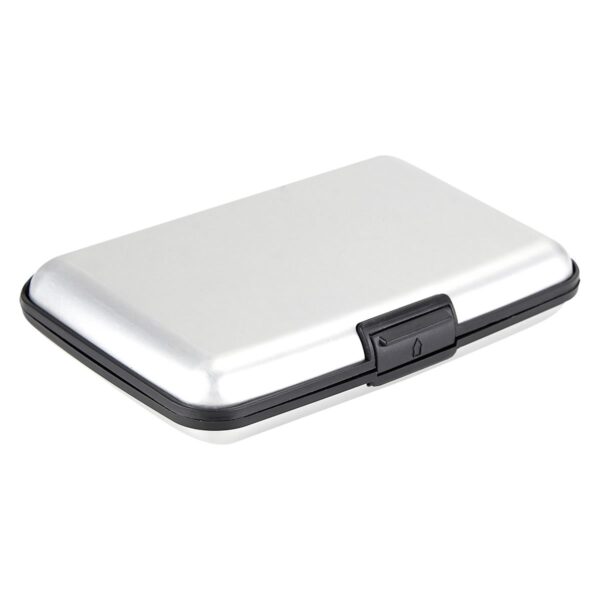 Tarjetero de Aluminio y Plástico Personalizable con Serigrafía - Plata