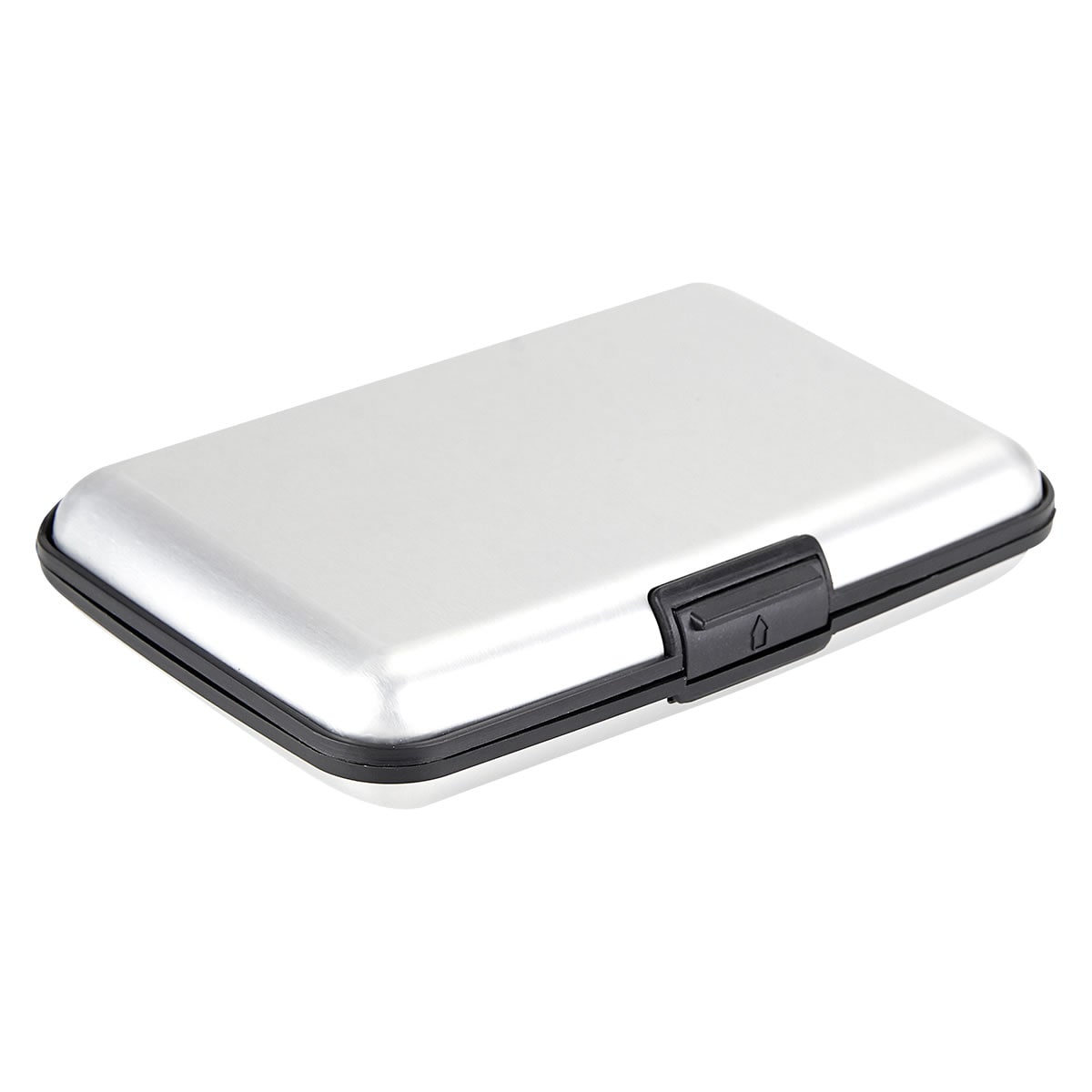 Tarjetero de Aluminio y Plástico Personalizable con Serigrafía - Plata