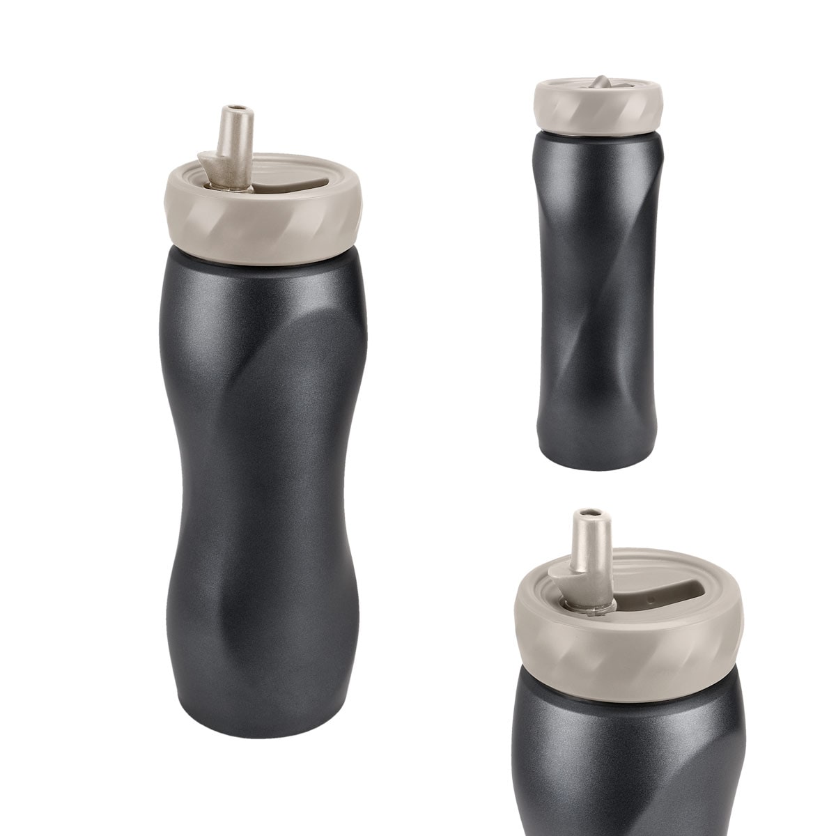 Termo Acero Inoxidable Personalizable con Válvula de Seguridad y Popote 600ml