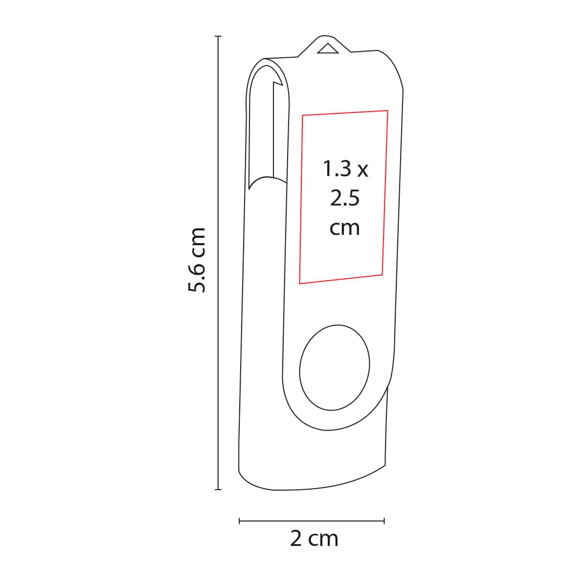 USB Giratoria de 8 GB Personalizable para Promociones - Image 2