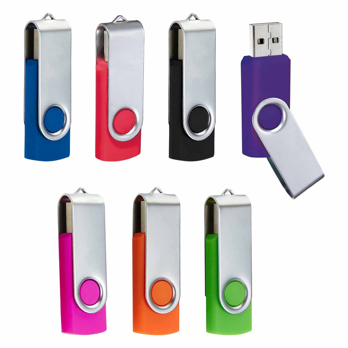 USB Giratoria de 8 GB Personalizable para Promociones