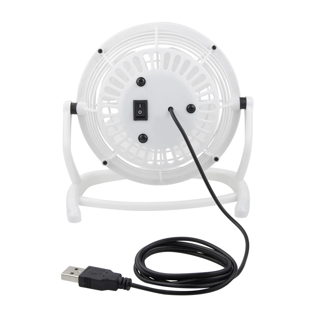 Ventilador de Escritorio Personalizable de 14 cm en Blanco - Image 2