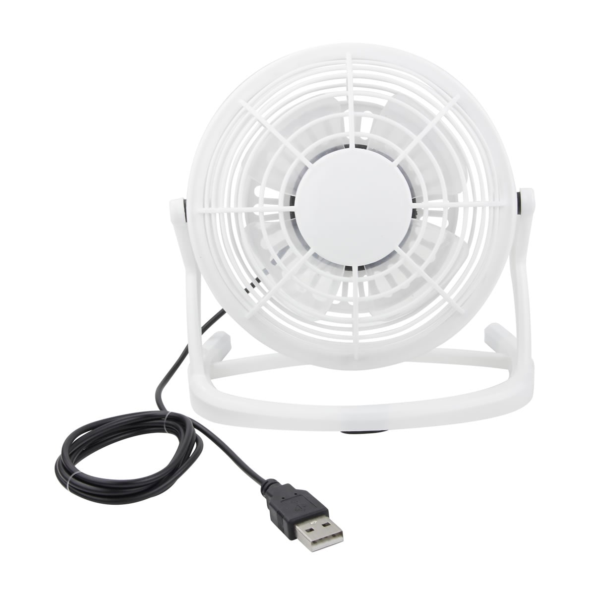 Ventilador de Escritorio Personalizable de 14 cm en Blanco - Image 3